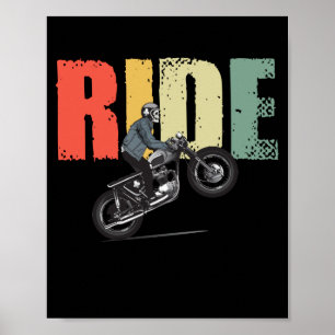 Poster RIDE Motocross Moto Dirt Bike Sport