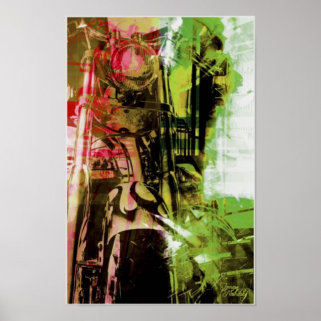 Póster Riderizador Greener (Frente)