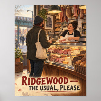 Poster Ridgewood Polish Deli Manhã