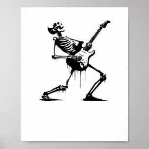 Poster Riffs De Beyond Skeleton Guitarist Em S Grafite
