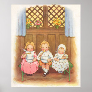 Póster Rima Infantil Clássica Pease Porridge Hot