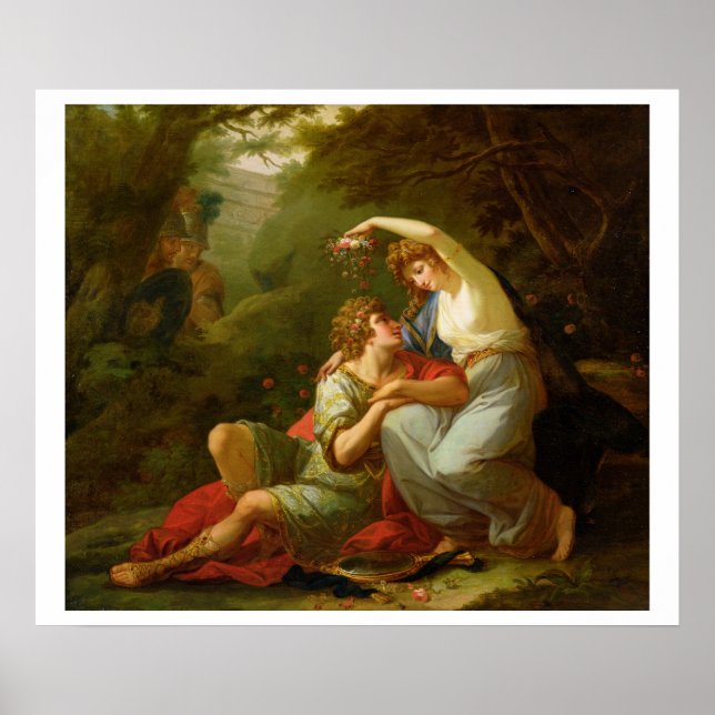 Poster Rinaldo e Armida, 1771 (óleo na canvas) (Frente)