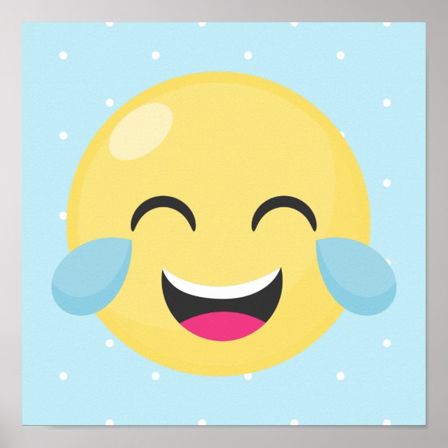 Póster Rindo De Pontos Emoji Altos (Frente)