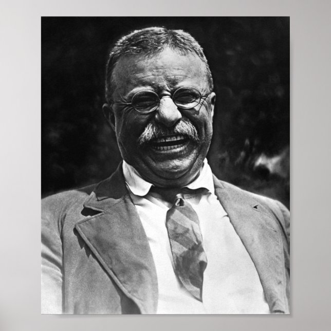 Poster Rindo de Theodore Roosevelt Foto (Frente)