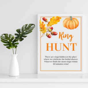 Poster Ring Hunt Fall Pumpkin - Sinal de Jogo da Pumpkin