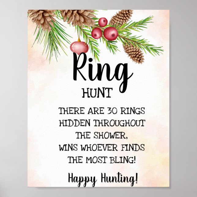 Poster Ring Hunt - Sinal de Chá de panela de Natal (Frente)