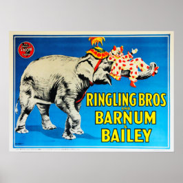 Poster Ringling Bros Grande Show no Circo da Terra