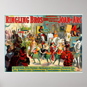 Póster Ringling Bros: Joana d'Arc