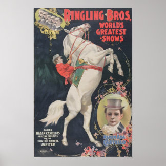 Póster Ringling Bros. / Madame Ada Castello
