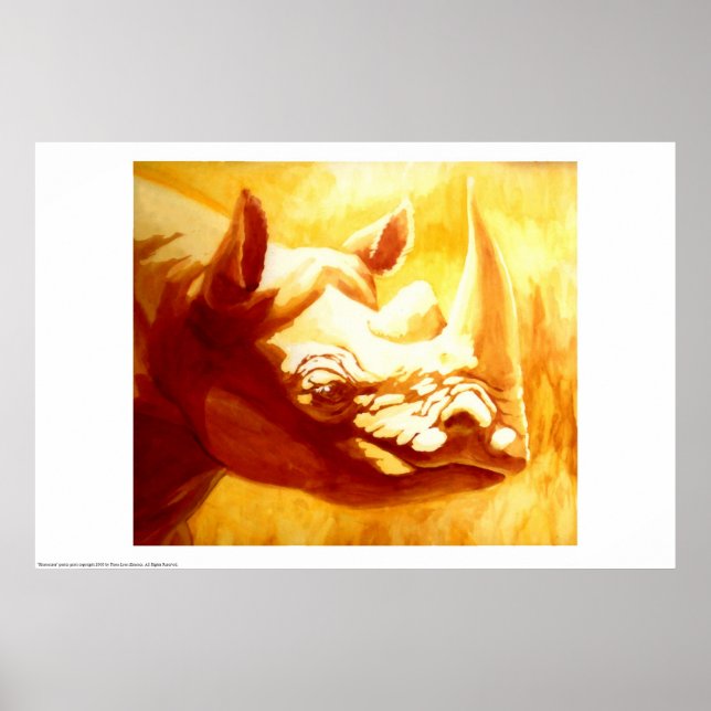 Póster Rinoceronte (Frente)