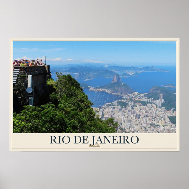 Poster Rio a partir do Pão de Açúcar (Frente)