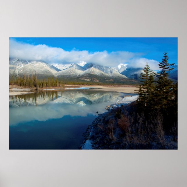 Póster Rio Athabasca, Parque Nacional Jasper, Alberta (Frente)