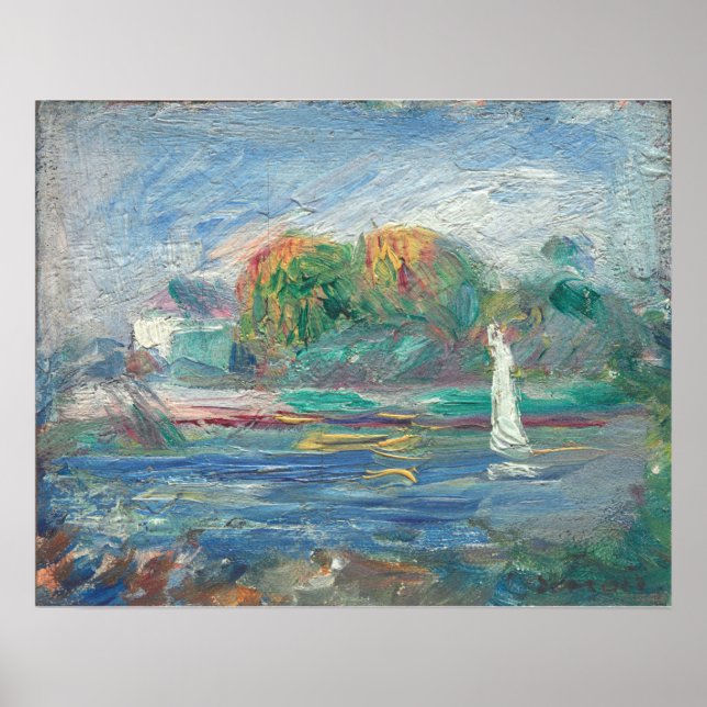 Poster Rio Azul - Auguste Renoir Fine Art (Frente)