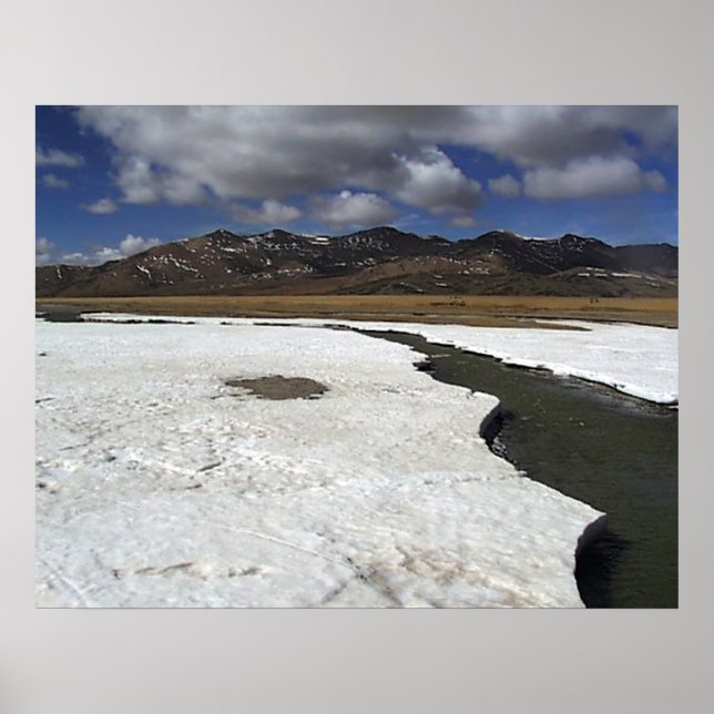 Póster Rio Branca de Planalto Tibetano (Frente)