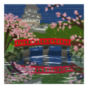 Póster Rio Castelo de Himeji