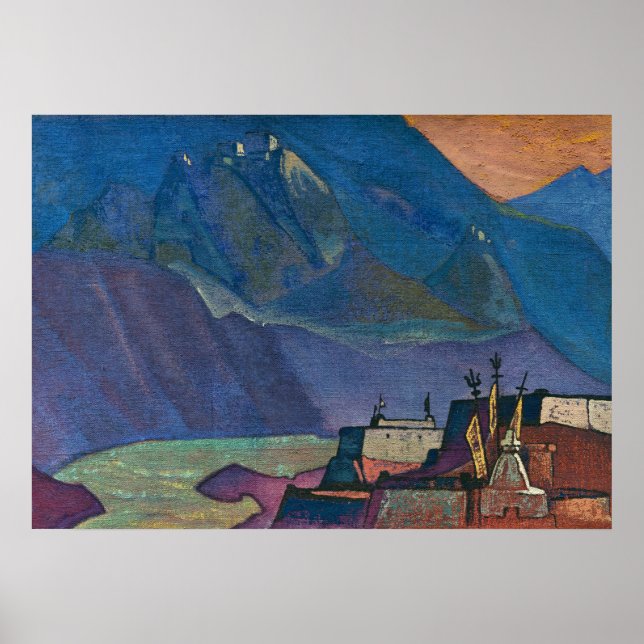 Poster Rio Chandra por Nicholas Roerich (Frente)
