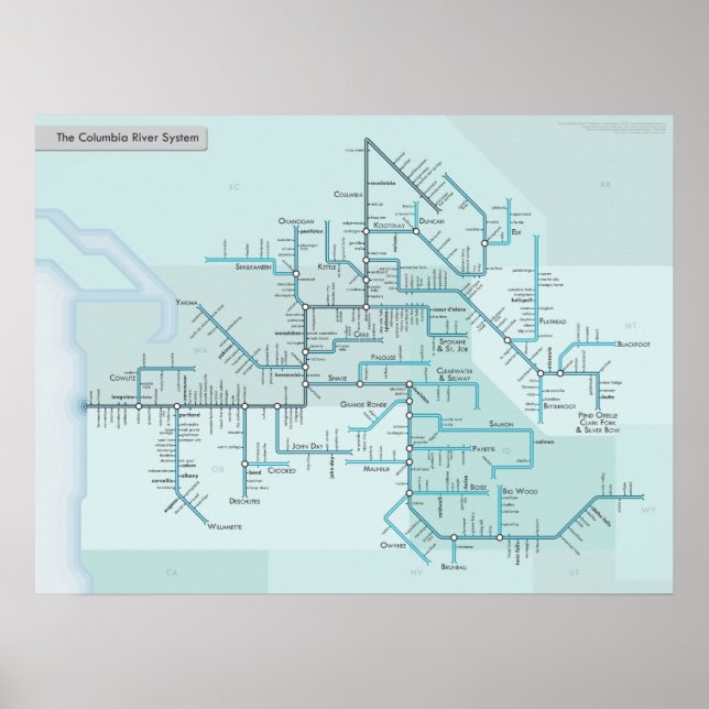 Póster Rio Columbia 18" x 24" (Frente)