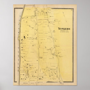 Póster Rio Dale e mapa do atlas do Mt São Vicente