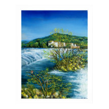 RIO DE ARNO NA Paisagem Toscana ROVEZZANO Florence