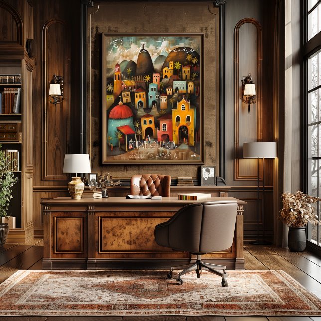 Póster Rio de Janeiro: Marvelous City - Whimsical Art (Criador carregado)