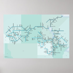 Póster Rio de Nelson e lago Winnipeg, 30" x 20"