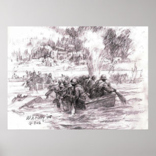 Poster Rio de Sarre sob o fogo