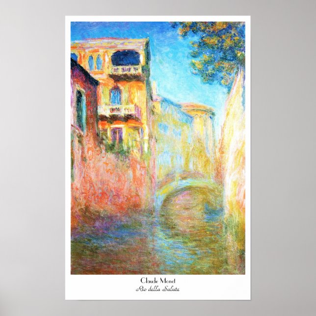 Poster Rio della Salute Claude Monet (Frente)