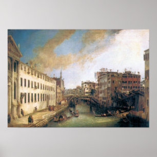 Póster Rio do Canal- de Giovanni Antonio de Mendicanti