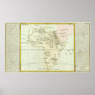 Poster Rio e montanhas de África