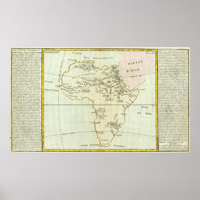 Poster Rio e Montanhas de África (Frente)