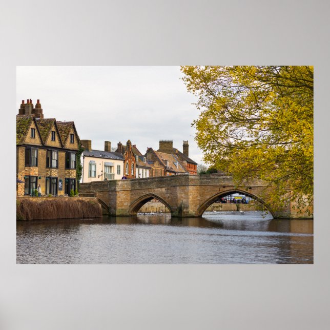 Poster Rio Excelente Ouse na Rua Ives Cambridgeshire UK (Frente)