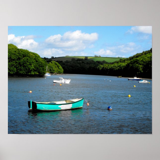 Póster Rio Fowey em Cornwall (Frente)