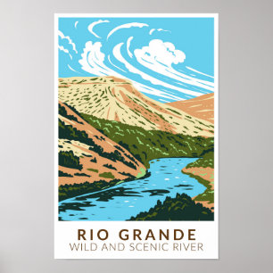 Poster Rio Grande Selvagem e Vintage