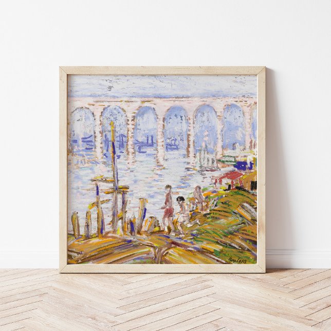 Poster Rio Harlem, ponte alta | George Luks (Criador carregado)