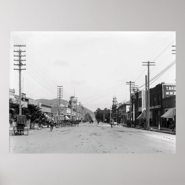 Poster RIO HISTÓRICO, CALIFÓRNIA c. 1900 (Frente)