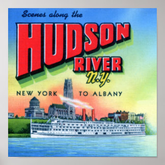 Poster Rio Hudson Nova York a Albany
