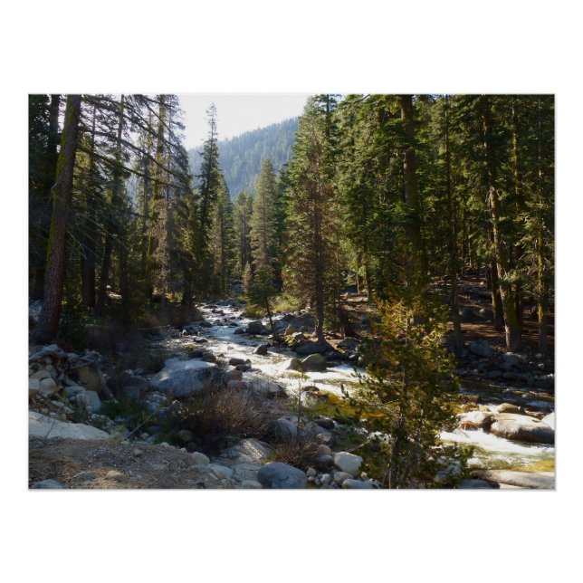 Póster Rio Kaweah no Parque Nacional de Sequoia (Frente)
