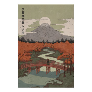 Póster Rio Lindo Ao Crepúsculo