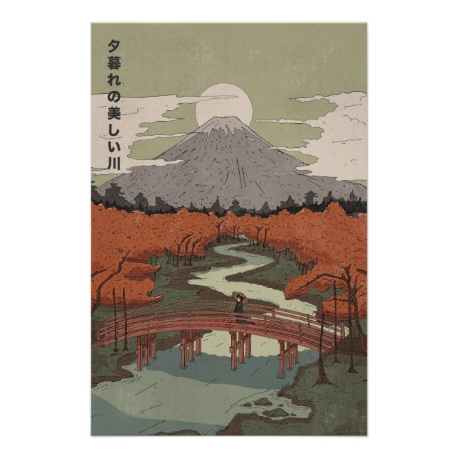 Póster Rio Lindo Ao Crepúsculo (Frente)