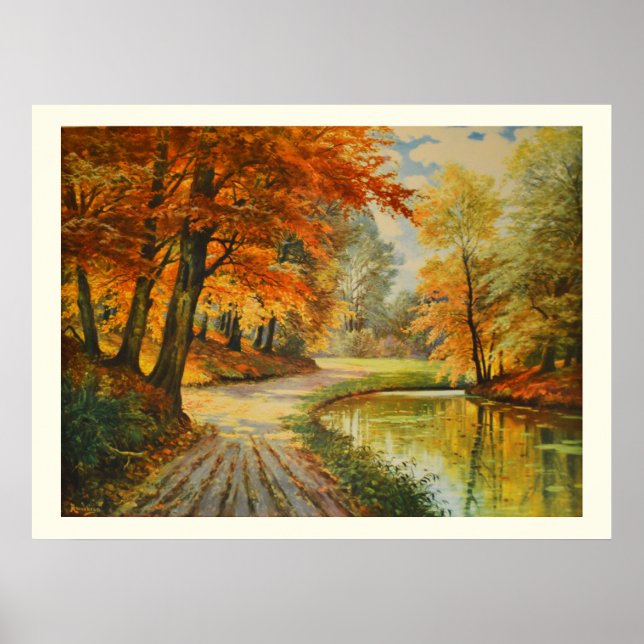 Poster Rio na floresta (Frente)