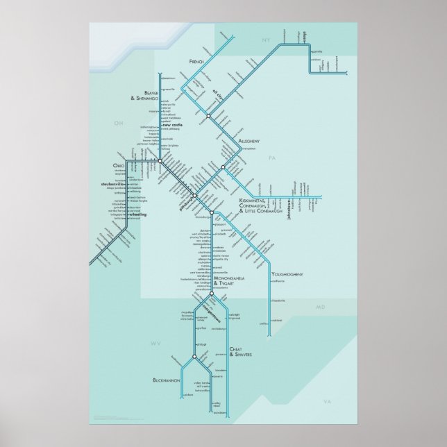 Poster Rio Ohio Superior 20" x 30" (Frente)