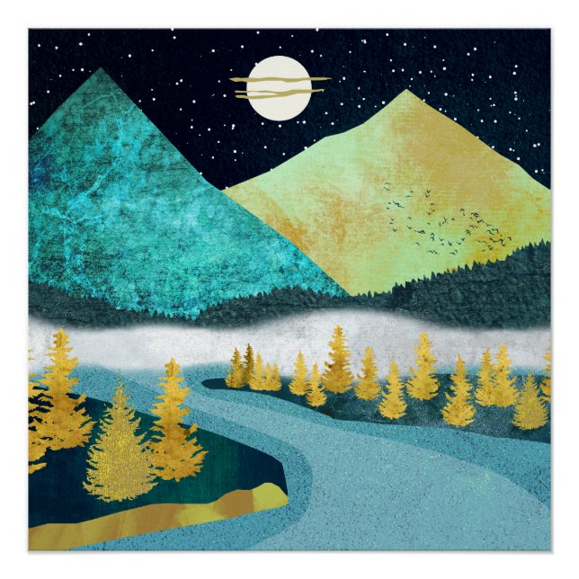 Póster Rio ouro (Frente)