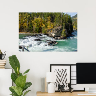 Poster Rio Picturesque canadense, rio Fraser
