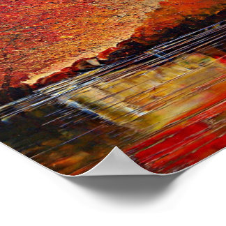 Poster Rio, pintura de abstrato.