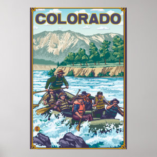 Póster Rio RaftingColorado