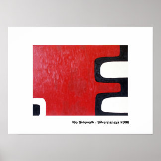 Póster Rio Sidewalk. Silverpapaya 2000
