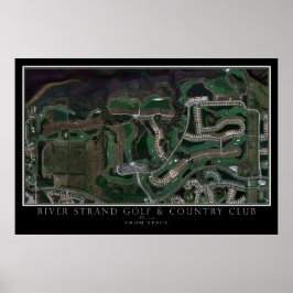 Poster Rio Strand Golf Course Bradenton Satellite Map