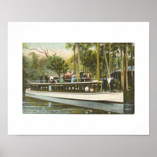Póster Rio Tomoke, Ormond, FL - 1910 (Frente)