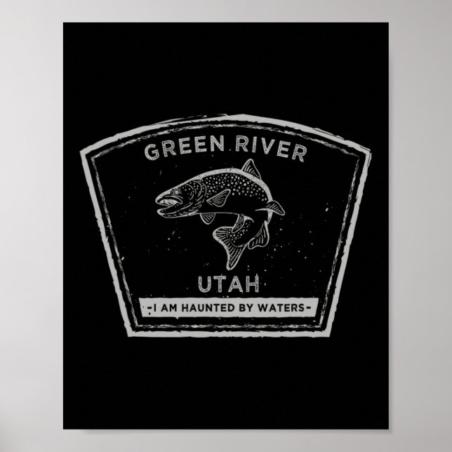 Poster Rio Verde Utah Pesca com Mosca  (Frente)