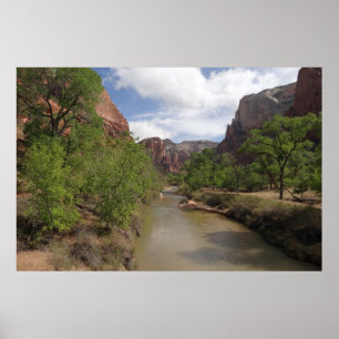 Poster Rio Virgin em Primavera no Parque Nacional de Zion